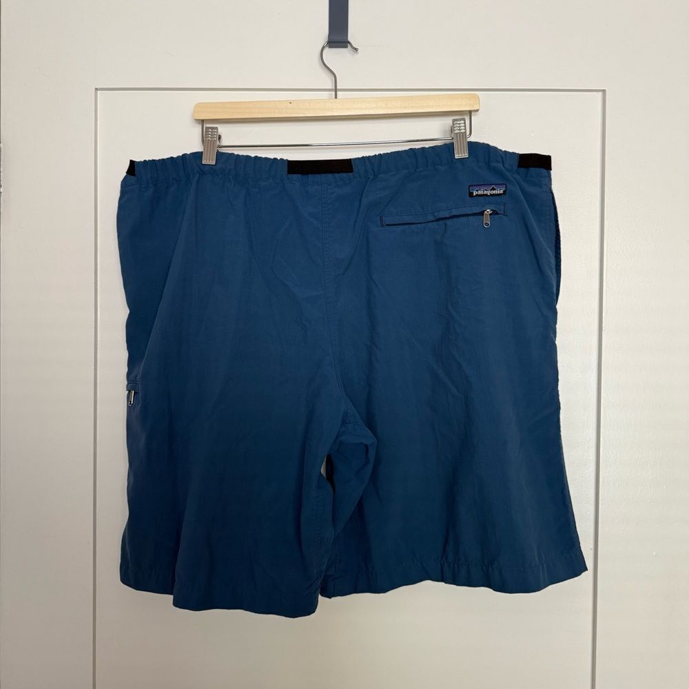 Patagonia Nylon Shorts 10'' Mens Sz XL Blue Belted Outdoor Hiking Camping - Picture 4 of 14